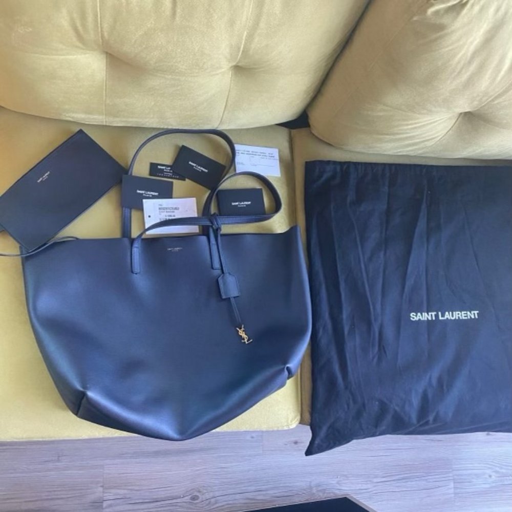 Yves Saint Laurent Marine Blue Tote